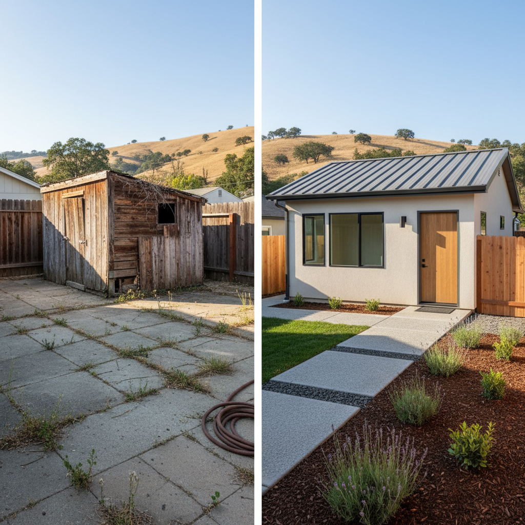 Completed adu construction management work at a residential property in Oakdale, CA