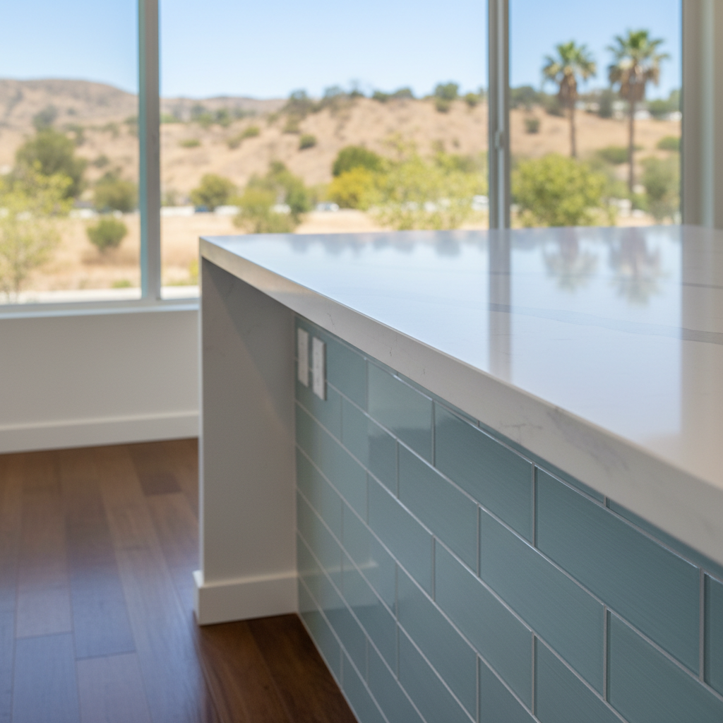 Completed kitchen remodel work at a residential property in Rancho Cucamonga, CA