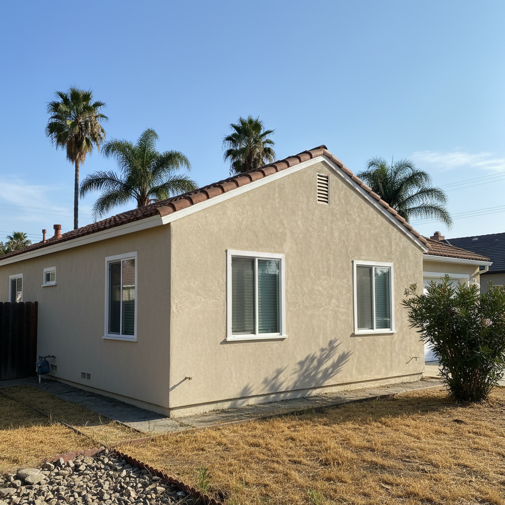 Completed eifs installation work at a residential property in Arcadia, CA