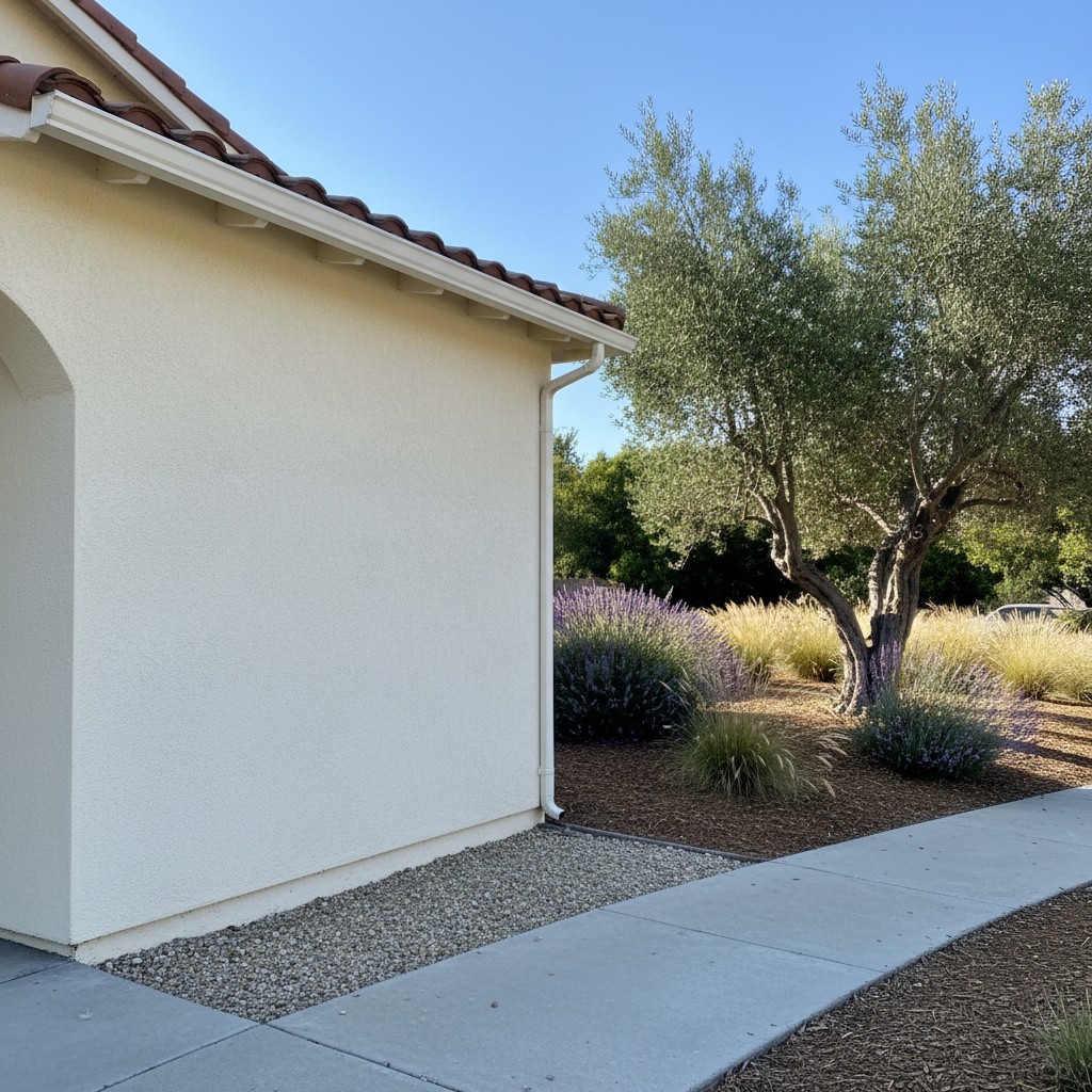 Completed commercial stucco work at a residential property in Los Altos, CA