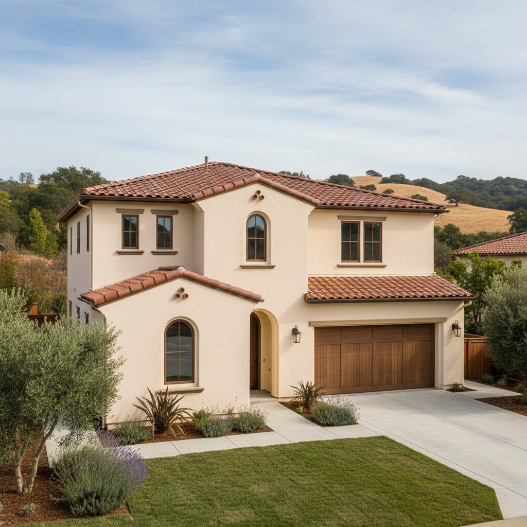 Completed commercial stucco work at a residential property in Los Altos, CA