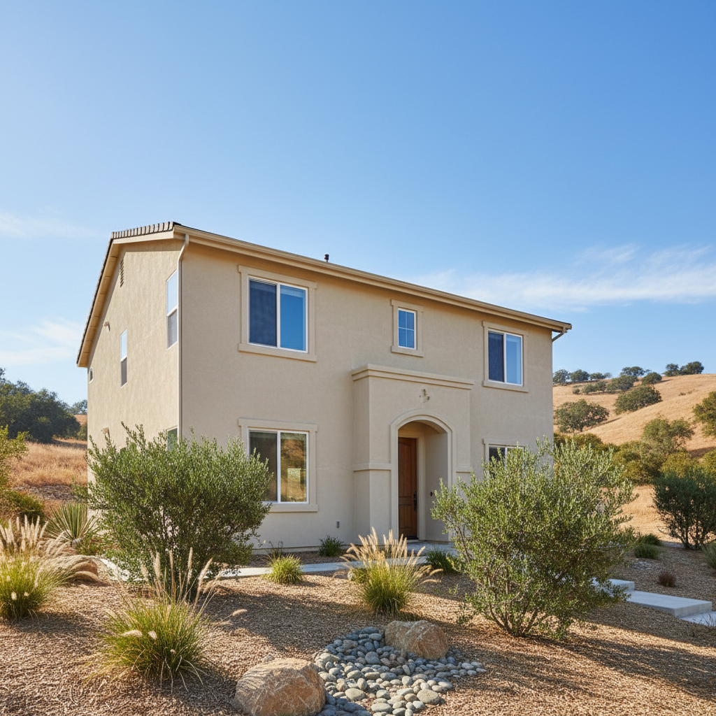 Completed commercial stucco work at a residential property in Diamond Bar, CA