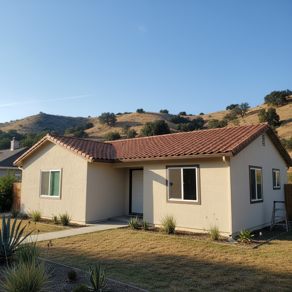 Completed eifs installation work at a residential property in Diamond Bar, CA