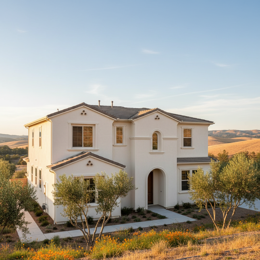 Completed commercial stucco work at a residential property in Visalia, CA
