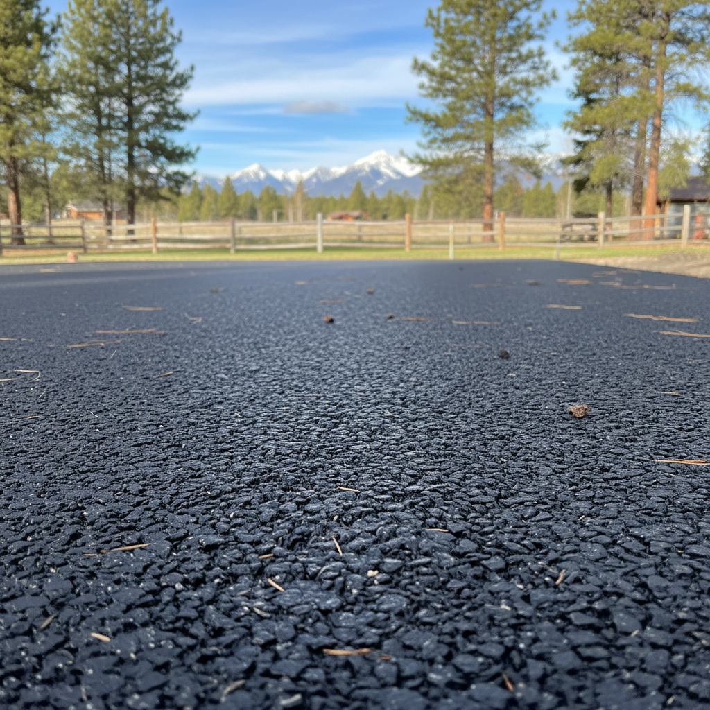 Completed commercial asphalt work at a residential property in Kalispell, MT