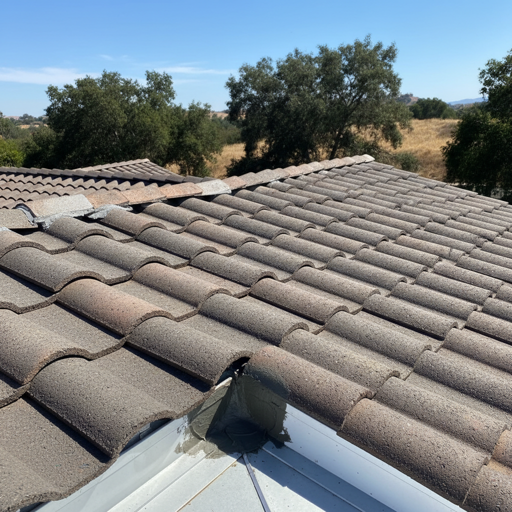 Completed roof system evaluation work at a residential property in North Anaheim, CA
