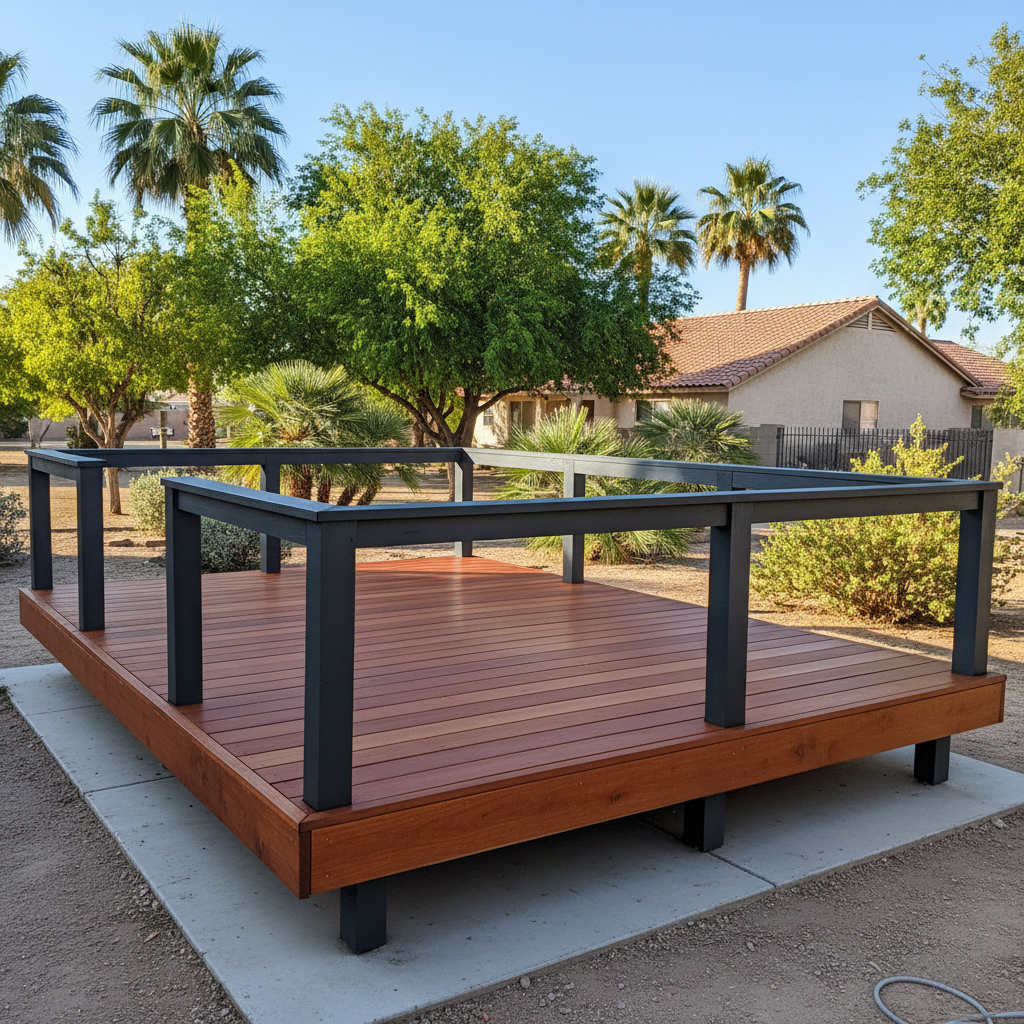 Completed deck painting & staining work at a residential property in Las Vegas, NV