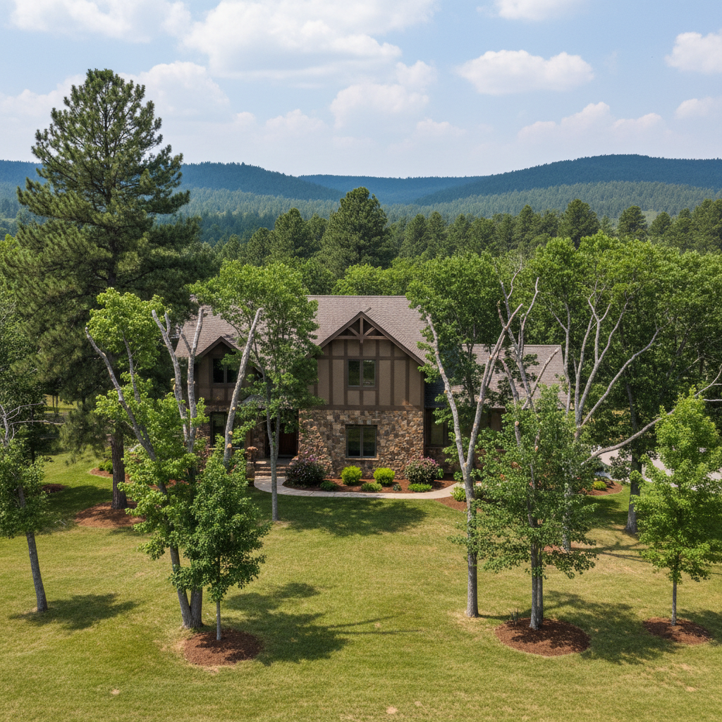 Completed tree health & care work at a residential property in Hot Springs, SD