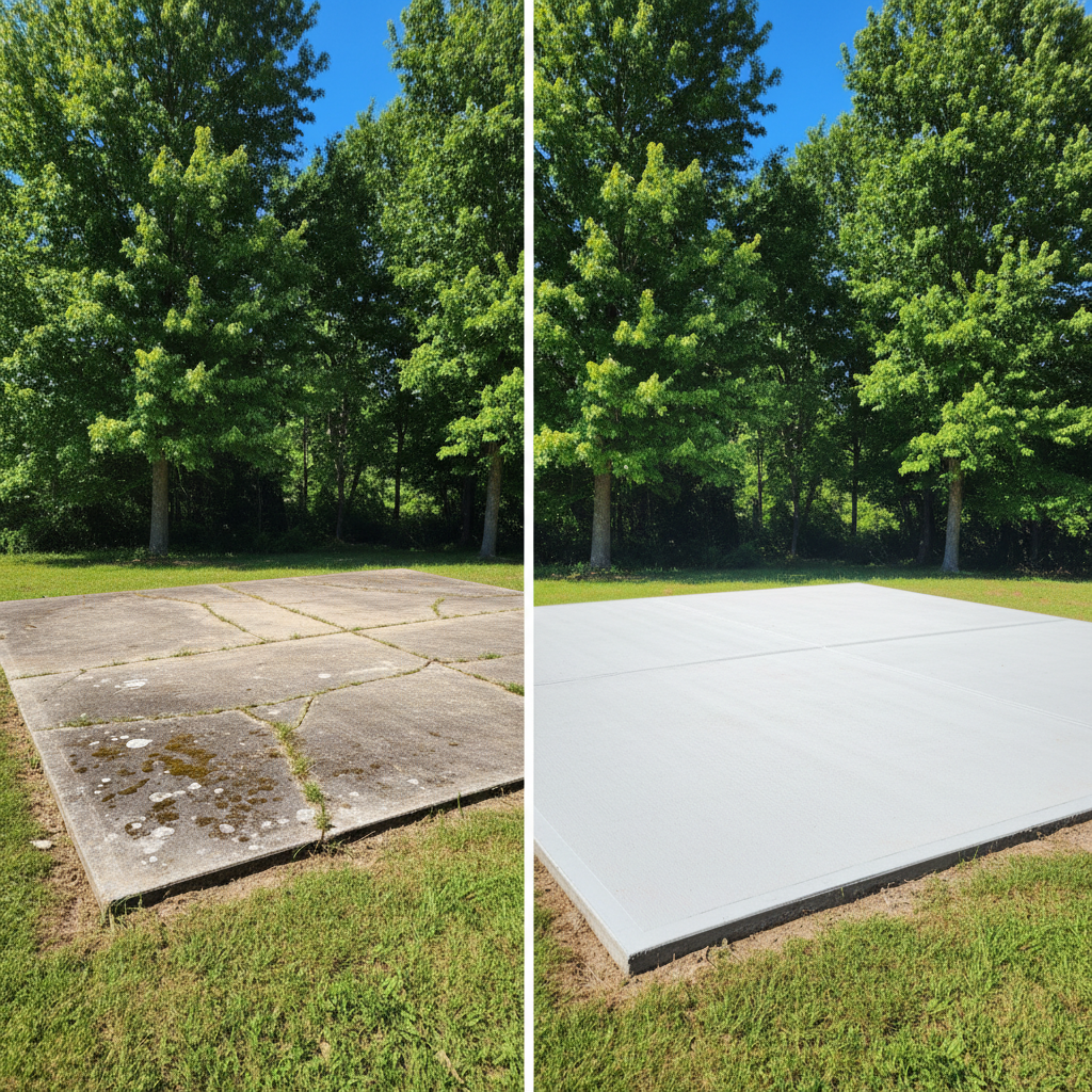 Completed concrete foundations work at a residential property in Albertville, AL