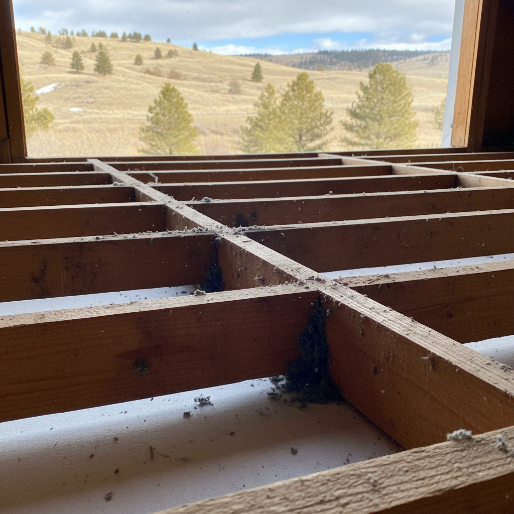Completed insulation removal work at a residential property in Sturgis, SD