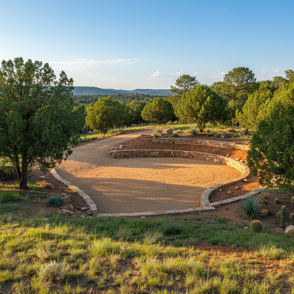 Completed site excavation work at a residential property in Prescott Valley, AZ