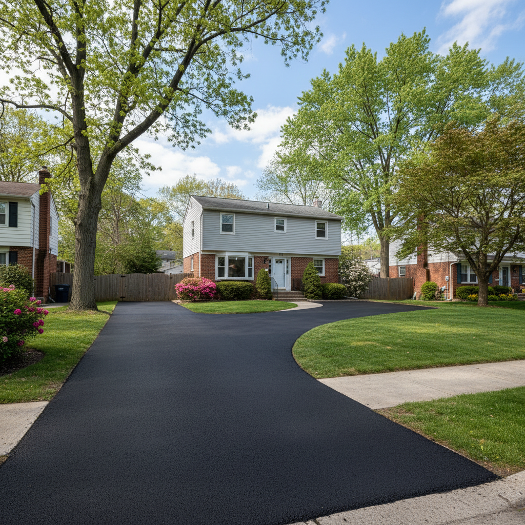 Completed residential asphalt work at a residential property in Bronx, NY