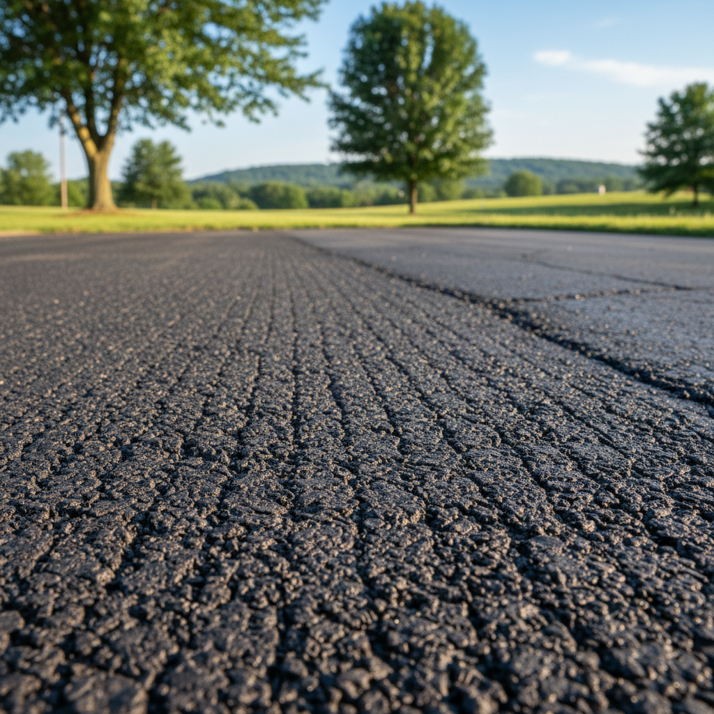Completed asphalt milling work at a residential property in Bowling Green, KY
