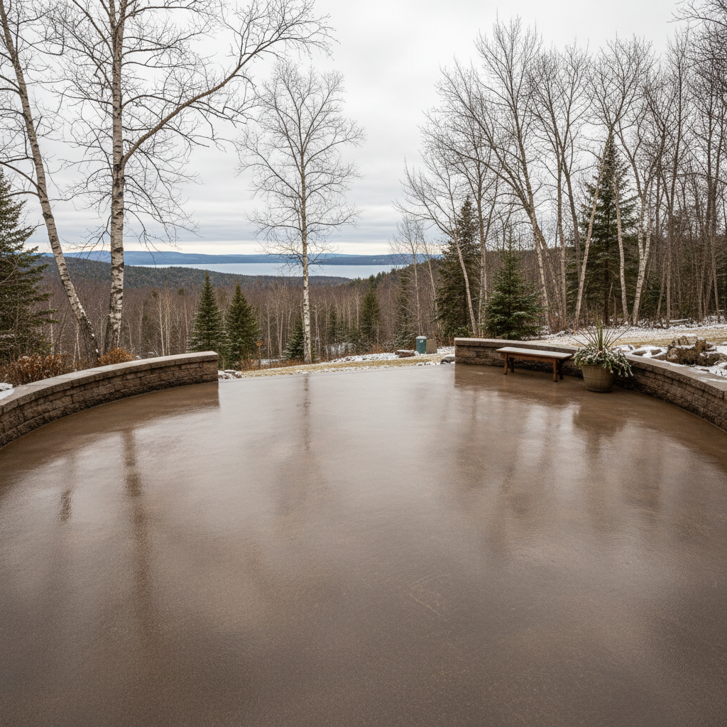 Completed concrete sealing work at a residential property in Duluth, MN