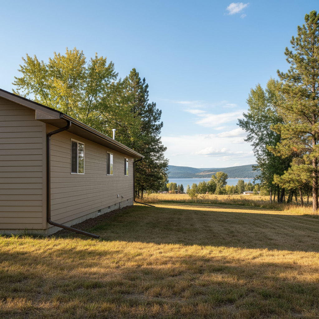 Completed gutter system inspection work at a residential property in Polson, MT