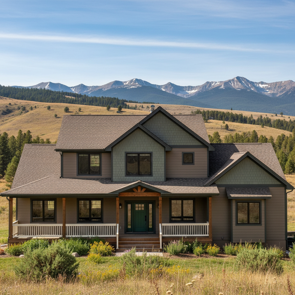 Completed color consultation work at a residential property in Big Sky, MT