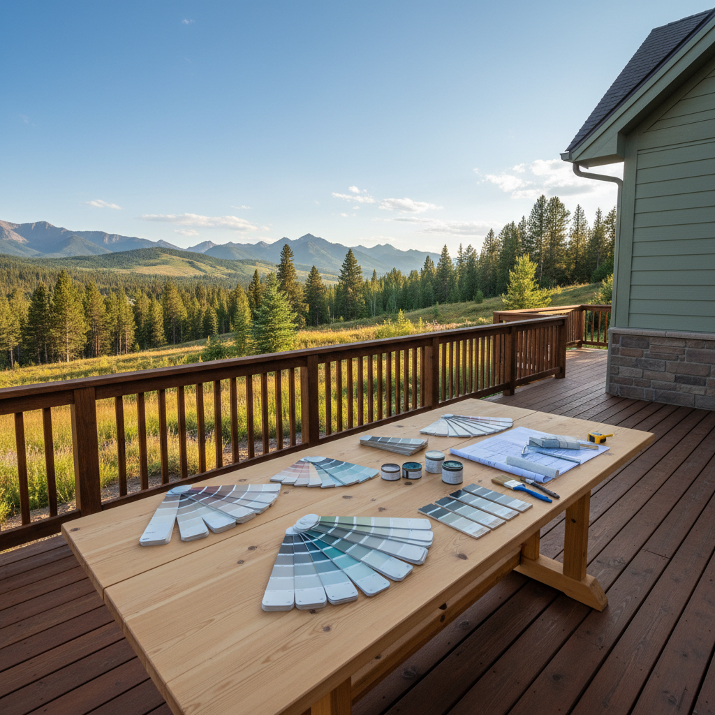 Completed color consultation work at a residential property in Big Sky, MT