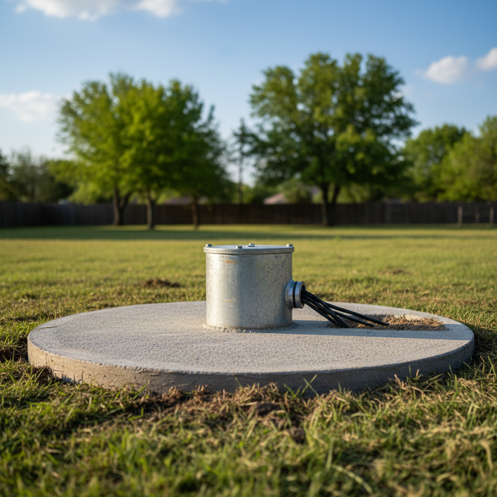 Completed well drilling work at a residential property in Denton, TX