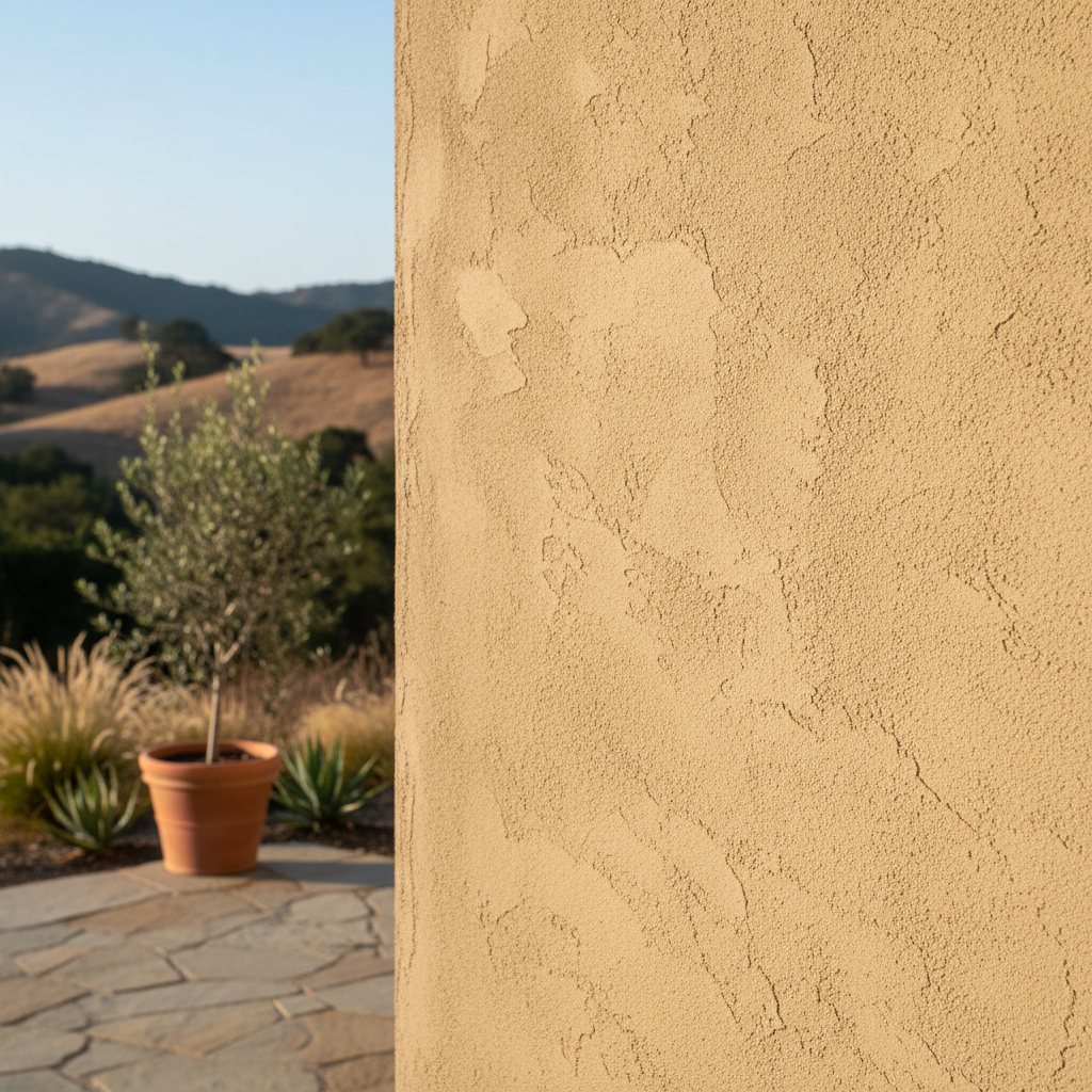 Completed stucco removal work at a residential property in Los Altos, CA