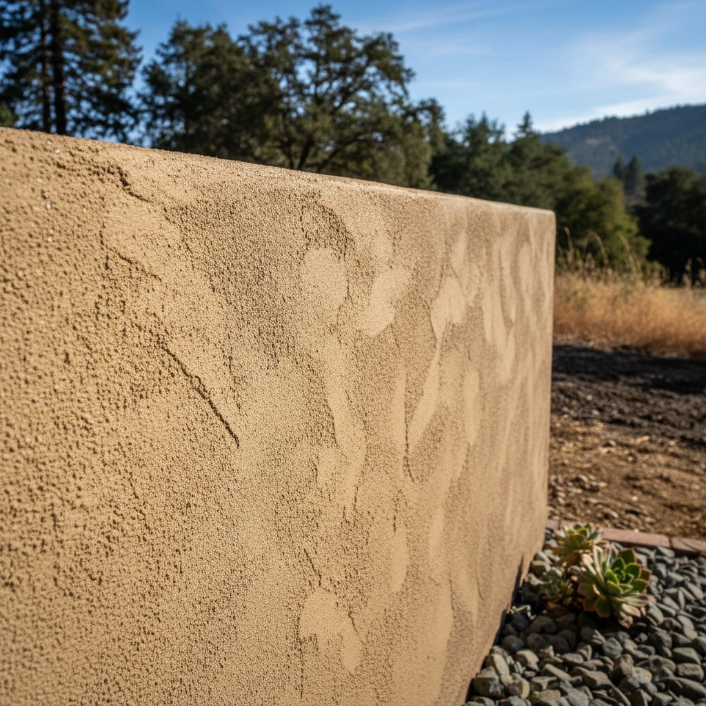 Completed stucco installation work at a residential property in Felton, CA