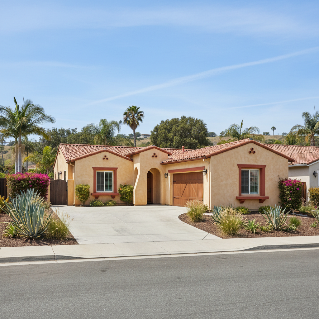 Completed stucco redashing work at a residential property in Carlsbad, CA