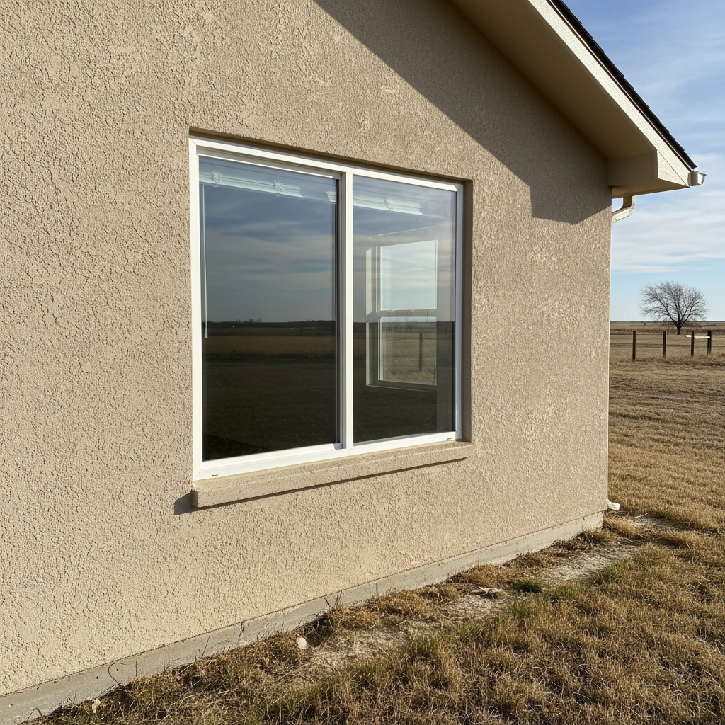 Completed window installation work at a residential property in Liberal, KS