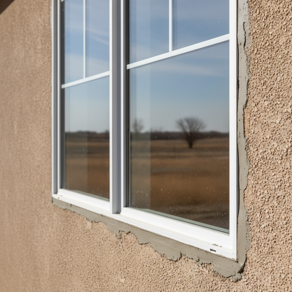 Completed window replacement work at a residential property in Liberal, KS