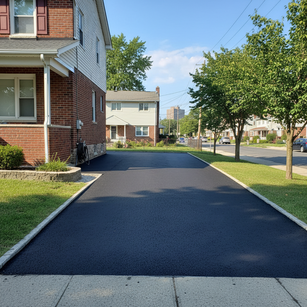Completed residential asphalt work at a residential property in Bronx, NY