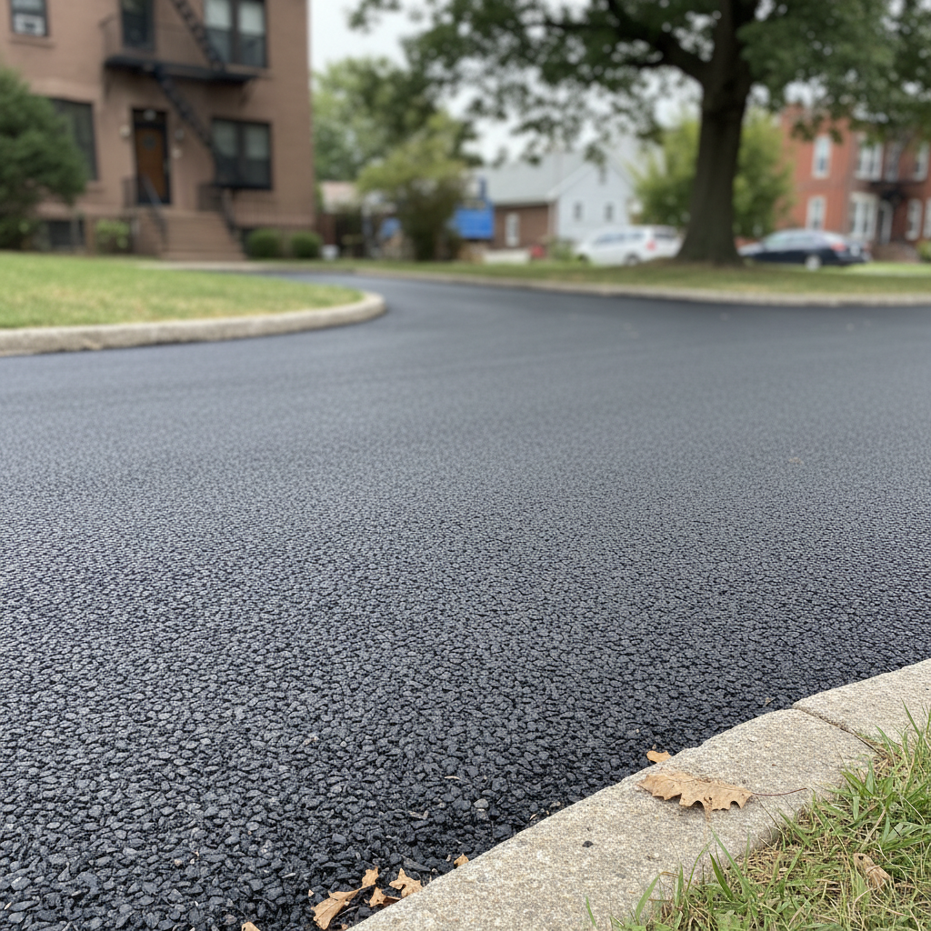 Completed commercial asphalt work at a residential property in Bronx, NY