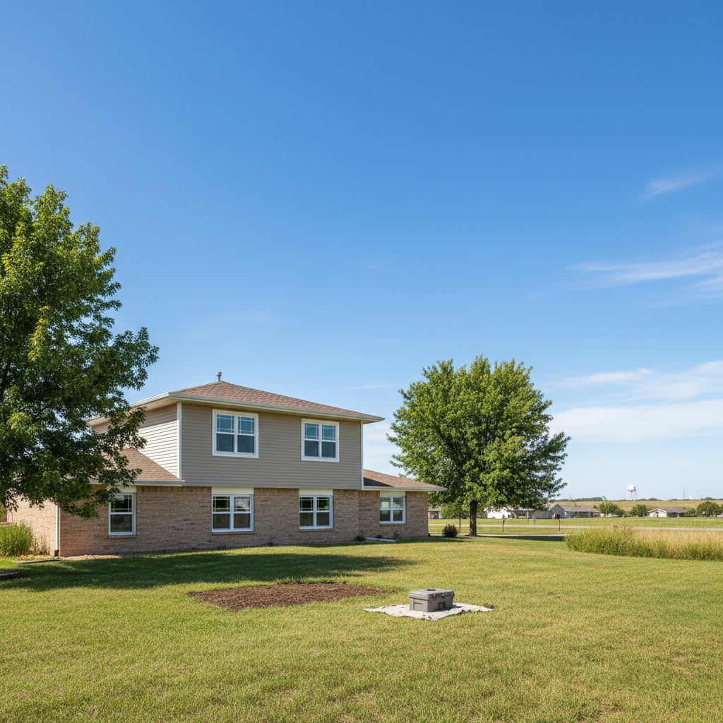 Completed window repair work at a residential property in Liberal, KS
