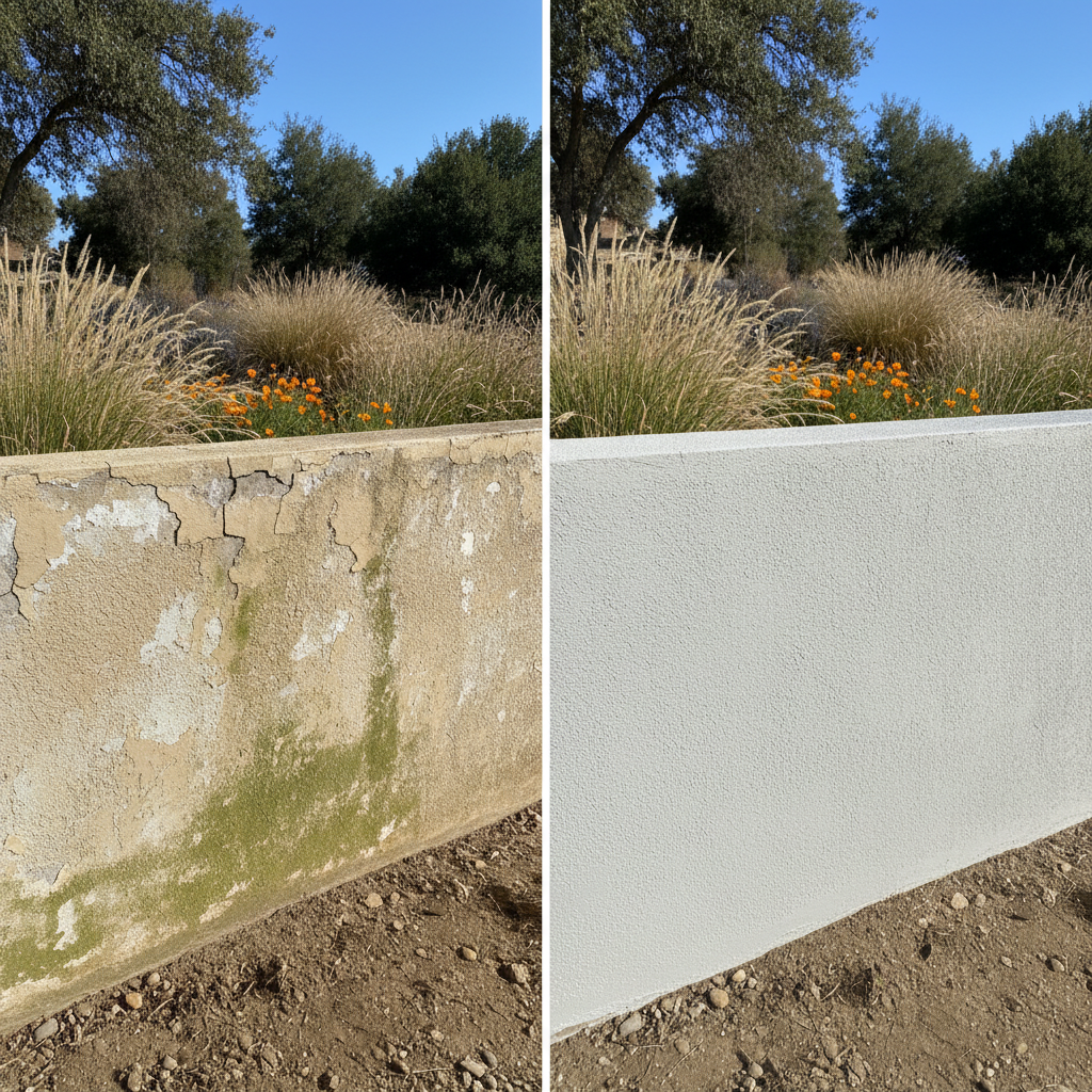 Completed commercial stucco work at a residential property in Elk Grove, CA