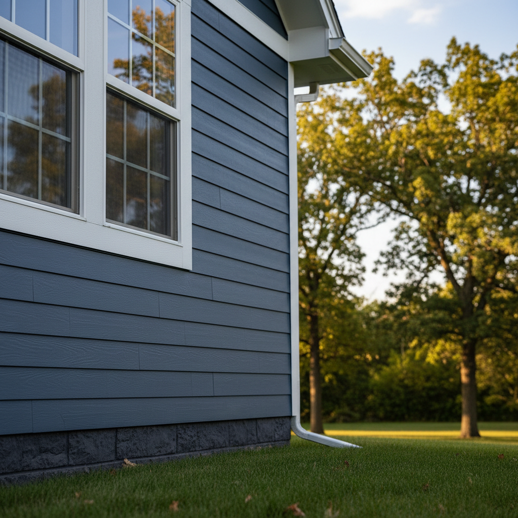 Completed james hardie siding work at a residential property in Bellevue, NE