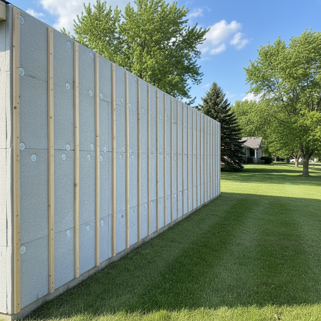 Completed insulation installation work at a residential property in Papillion, NE