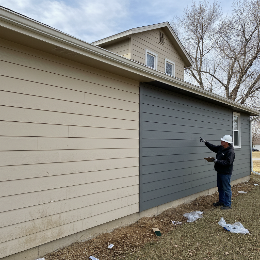 Completed siding inspection work at a residential property in North Platte, NE