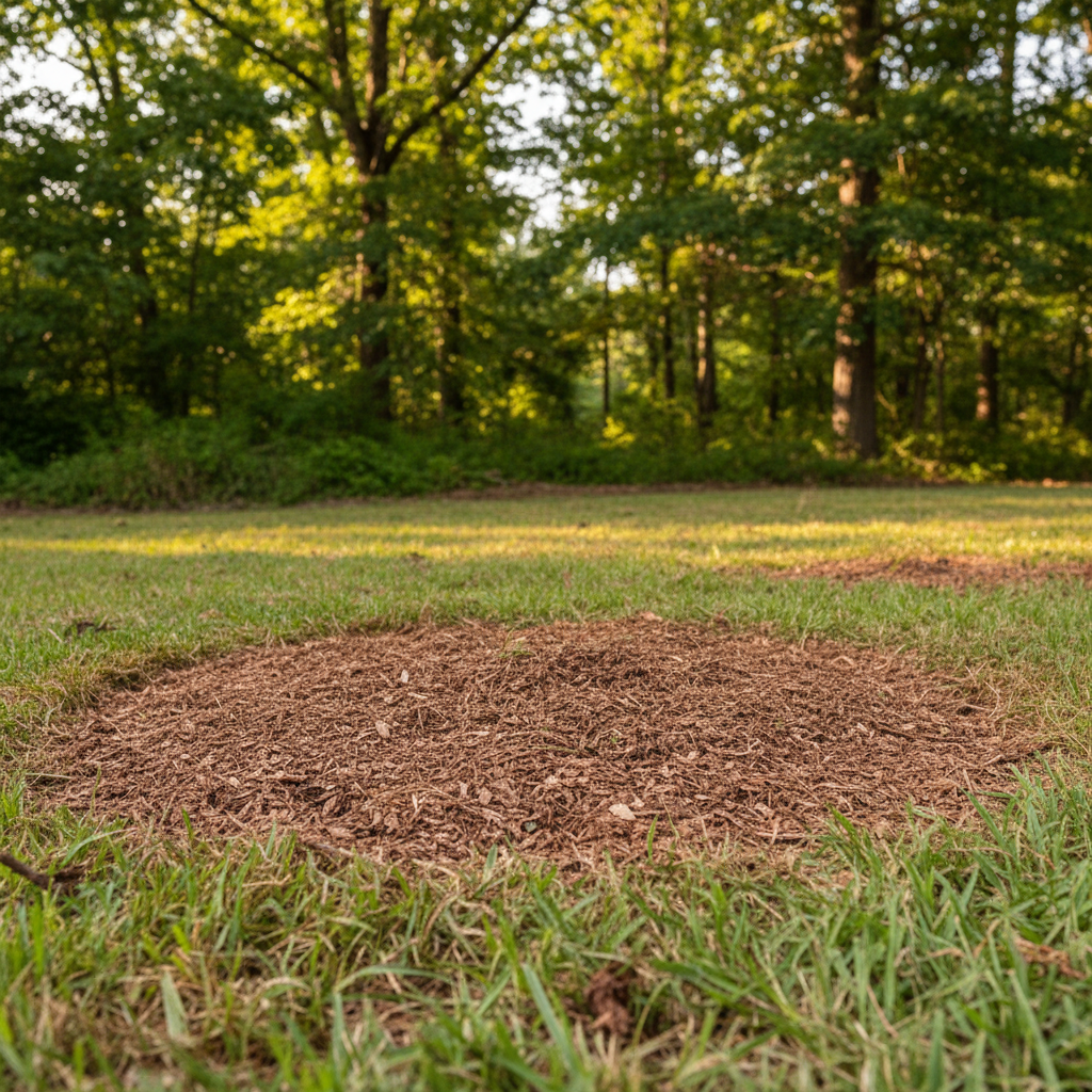 Completed stump grinding & removal work at a residential property in Huntsville, AL