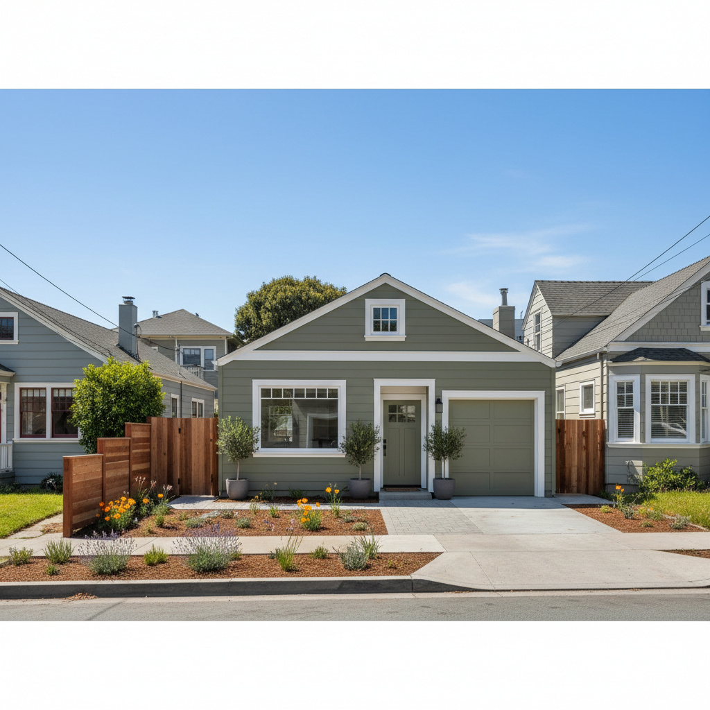 Completed garage conversion work at a residential property in San Francisco, CA