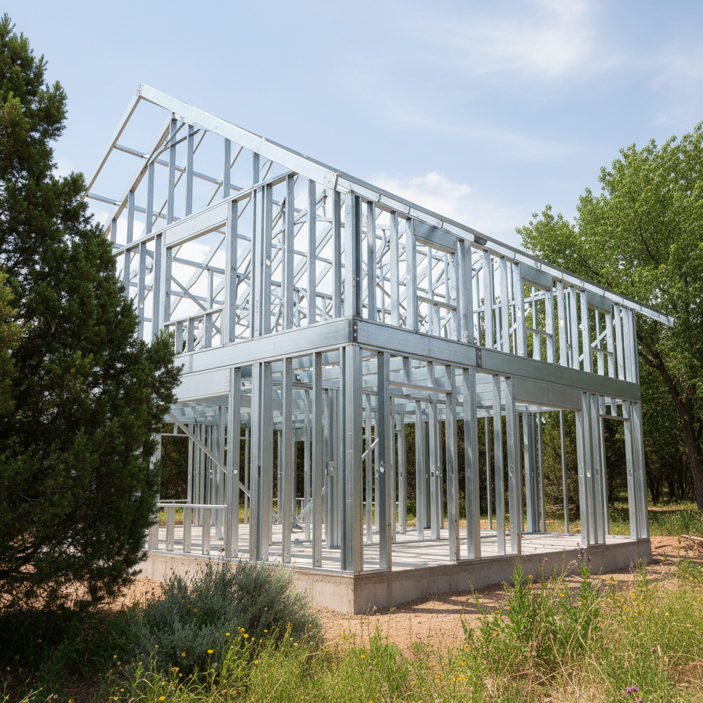 Completed steel frame erection work at a residential property in Snowflake, AZ