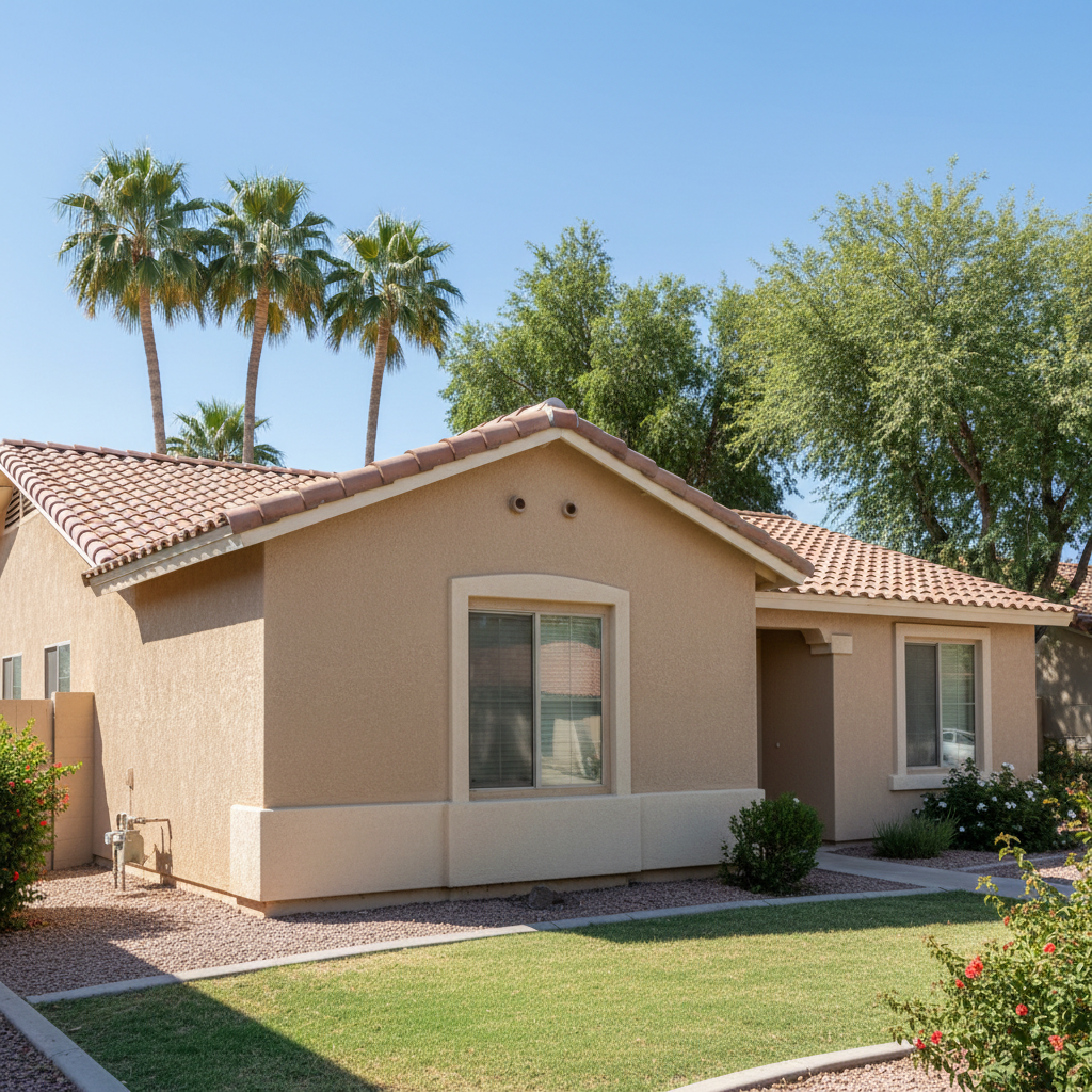 Completed eifs installation work at a residential property in Chandler, AZ