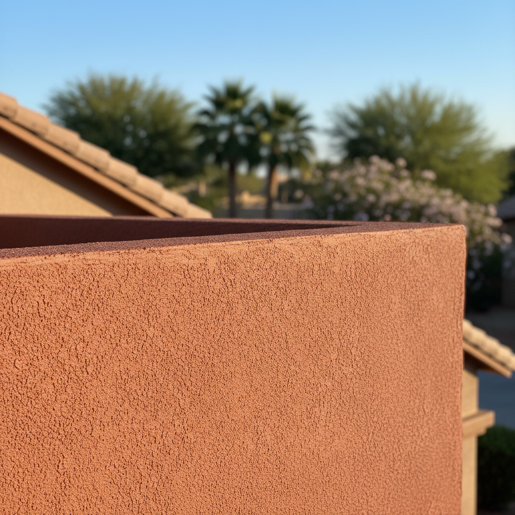Completed stucco redashing work at a residential property in Glendale, AZ