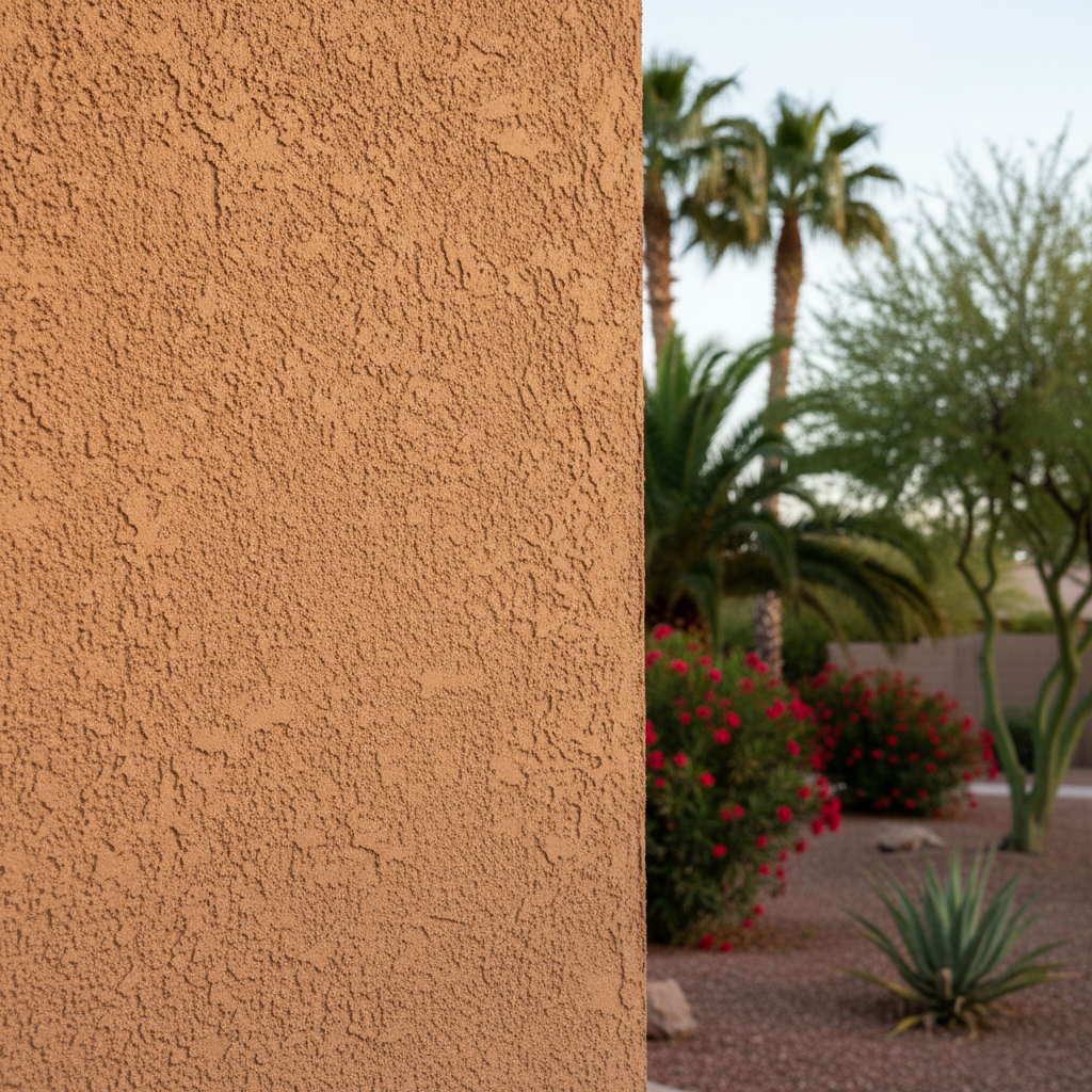 Completed stucco redashing work at a residential property in Mesa, AZ