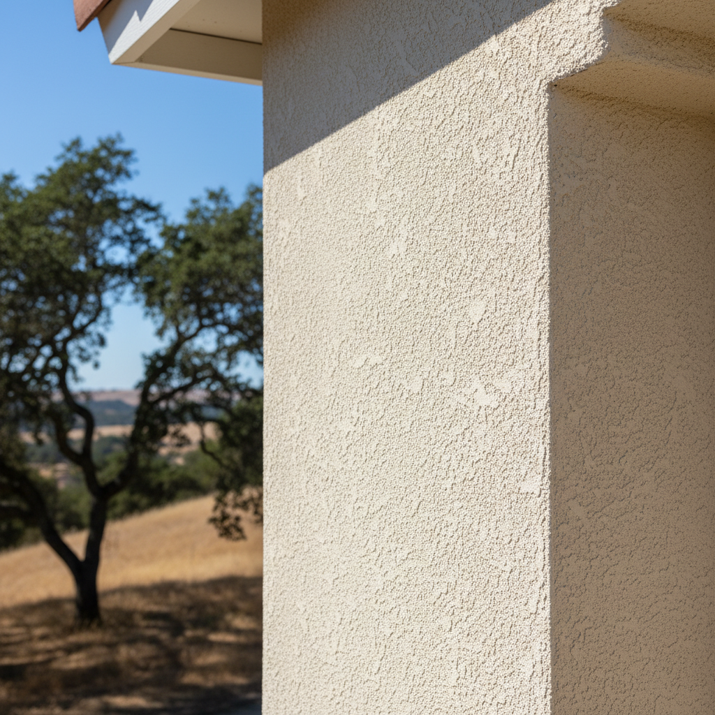 Completed stucco redashing work at a residential property in Chico, CA