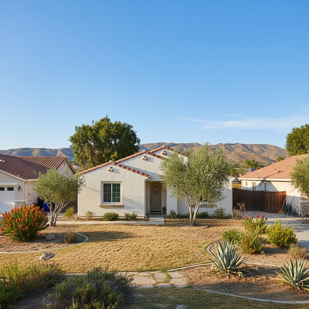 Completed stucco repair work at a residential property in Chino Hills, CA