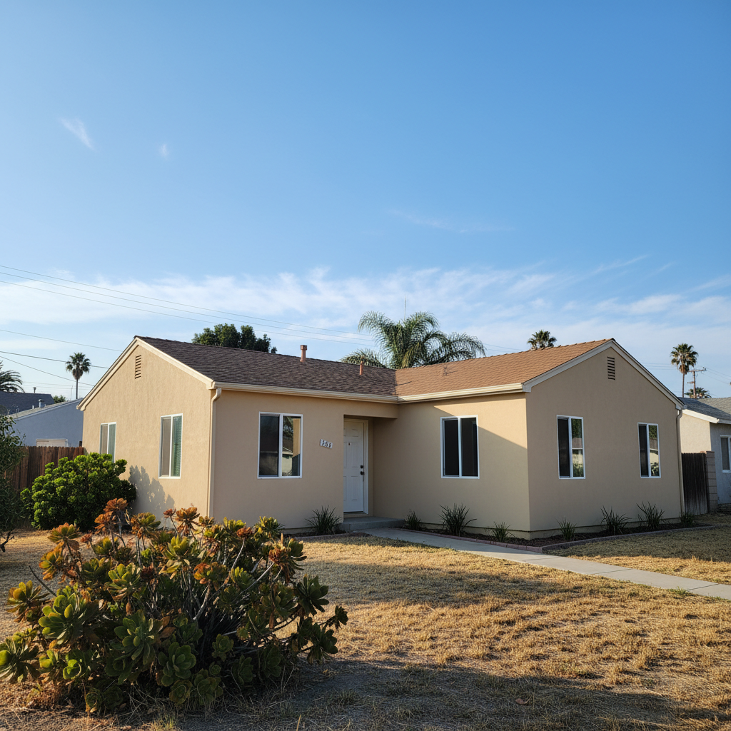 Completed eifs installation work at a residential property in Norwalk, CA