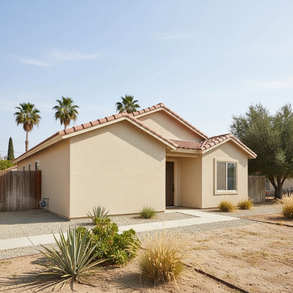 Completed eifs installation work at a residential property in Bakersfield, CA