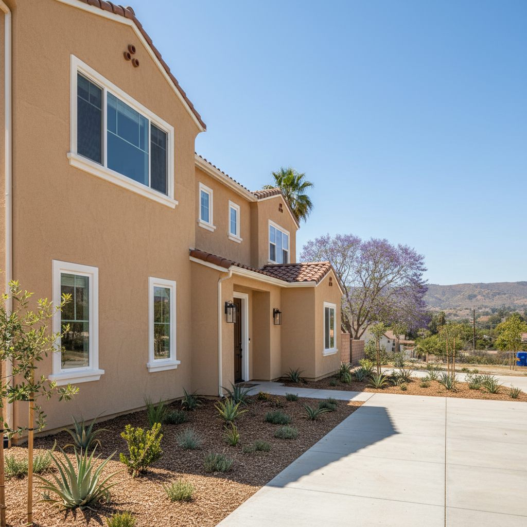 Completed commercial stucco work at a residential property in North Hollywood, CA