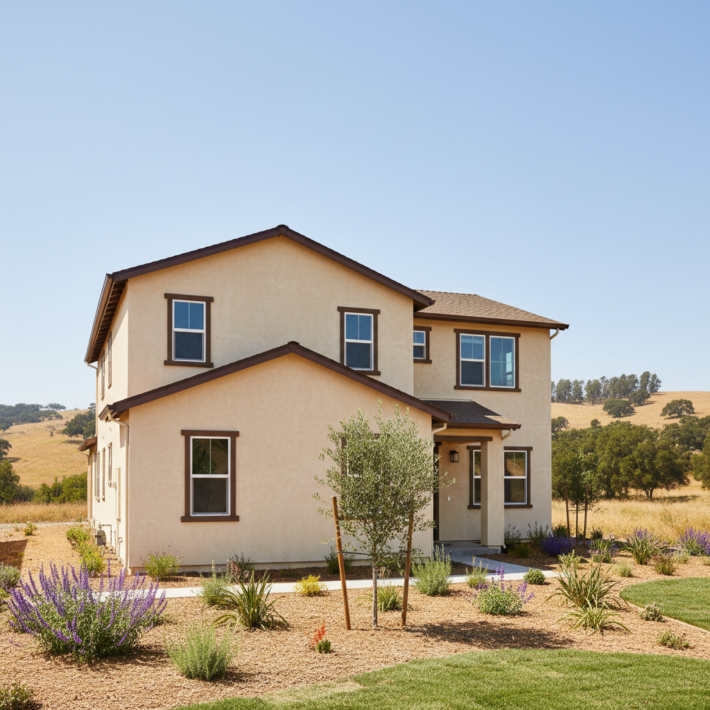 Completed commercial stucco work at a residential property in Davis, CA