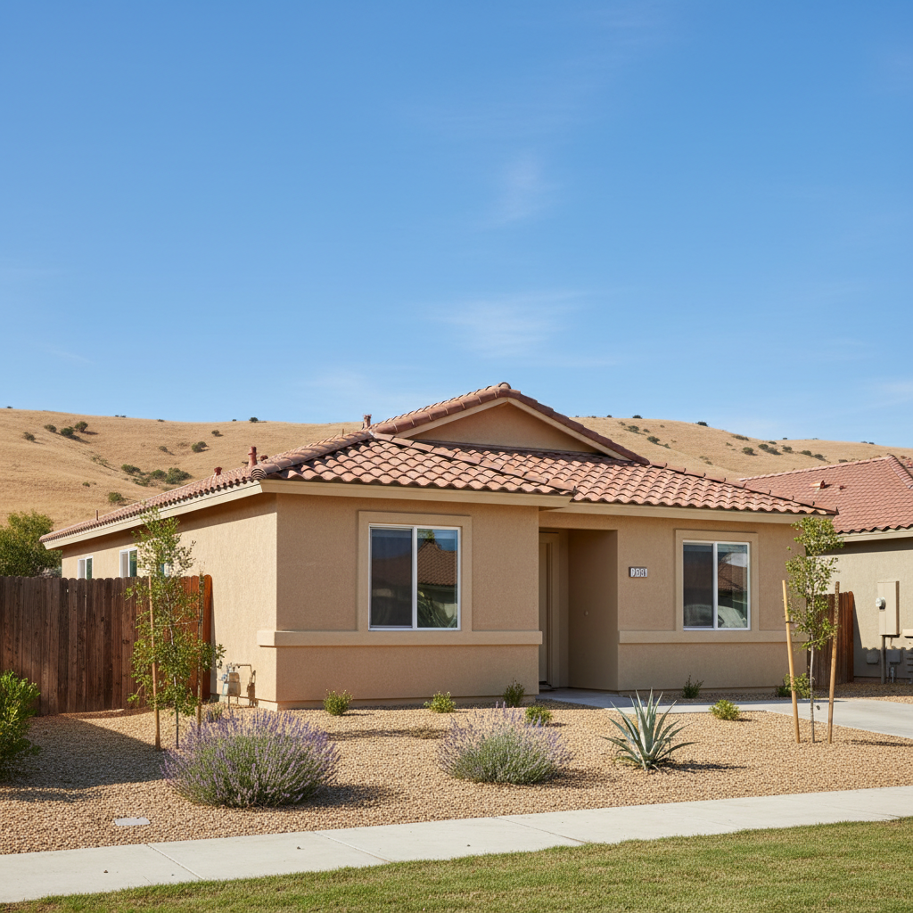 Completed eifs installation work at a residential property in Clovis, CA
