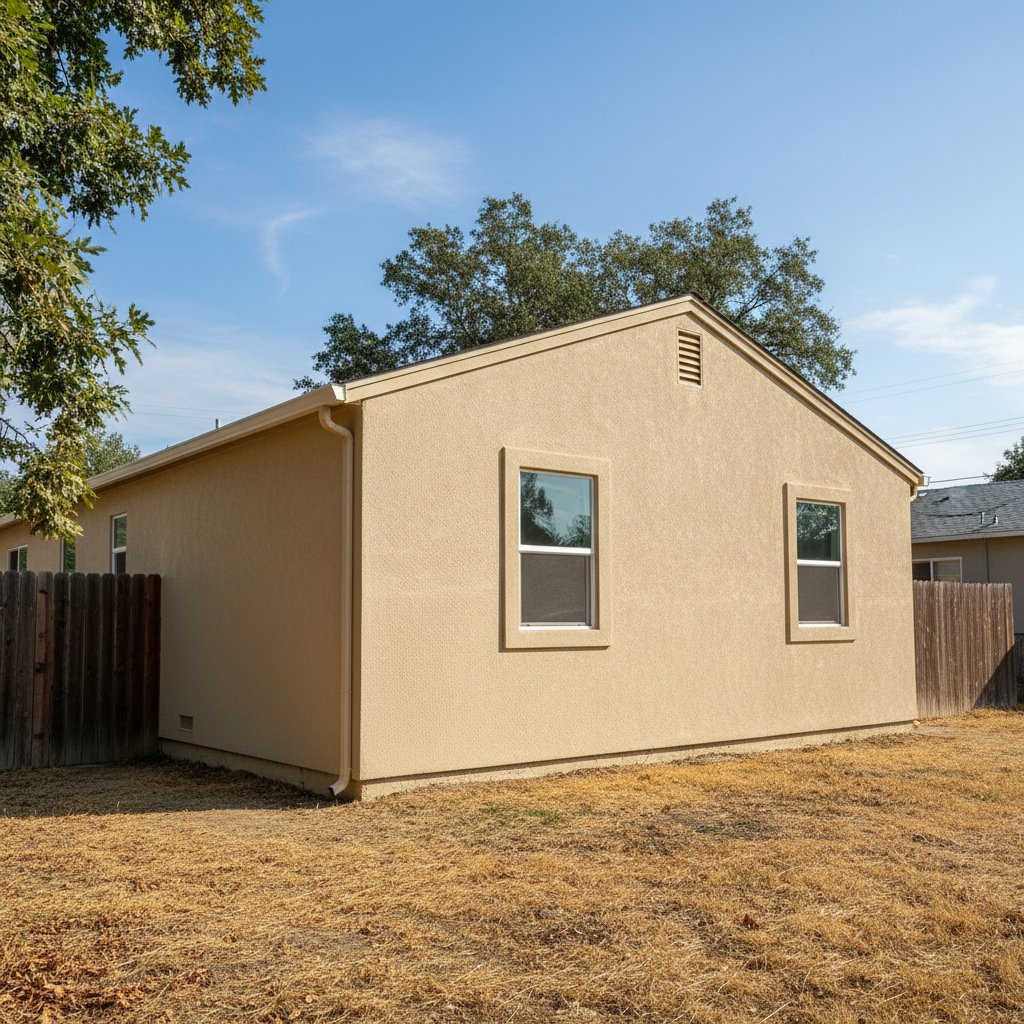 Completed eifs installation work at a residential property in Sacramento, CA