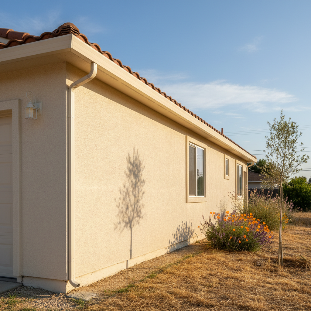 Completed eifs installation work at a residential property in Modesto, CA