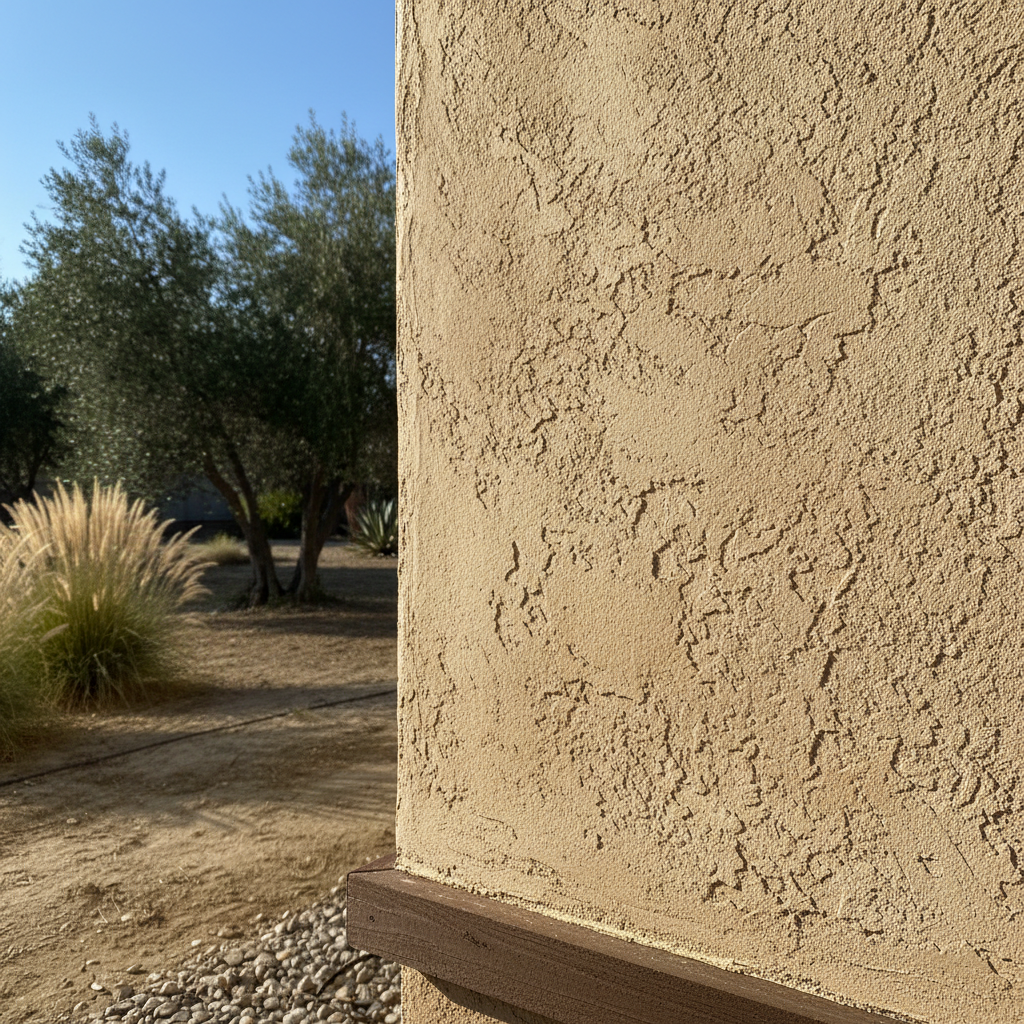 Completed stucco inspection work at a residential property in Fresno, CA